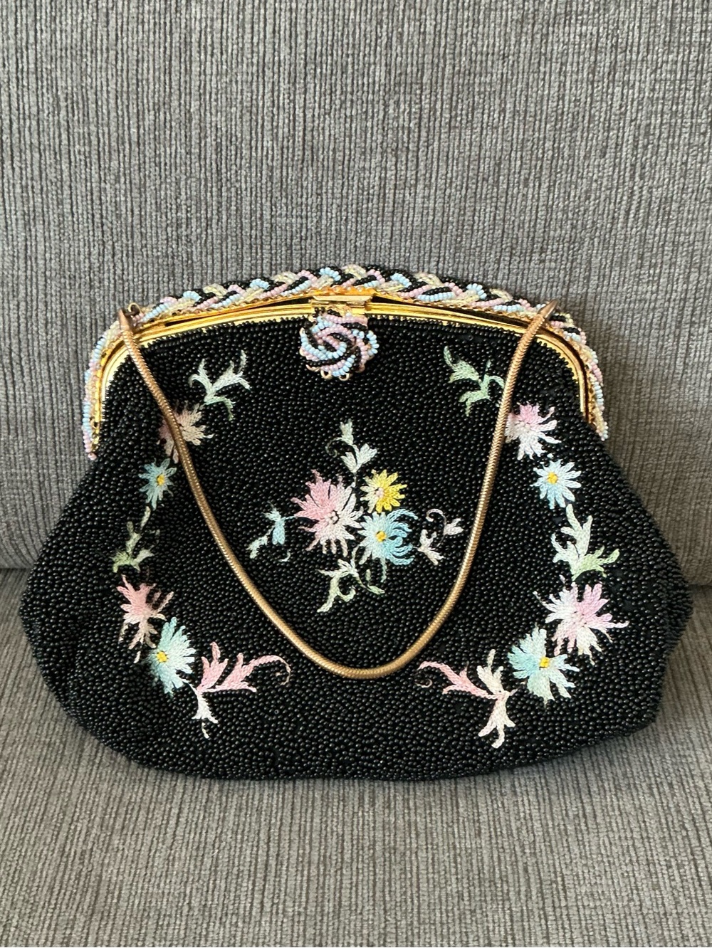Walborg Beaded Clutch Purse 1940s Vintage Clutch Evening Purse Walborg